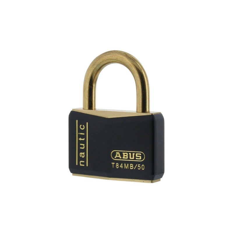 ABUS® T84MB/50 Nautical Brass Padlock with 2 Keys - Solid