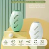 Ptyism Pack of 2 Reusable Lint Rollers (Green + White)