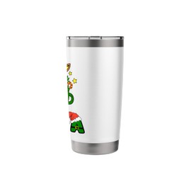 CNA certified nursing assistant Christmas Ugly Xmas Sweater Stainless Steel Insulated Tumbler