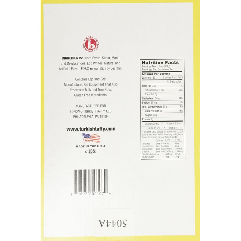 Bonomos Turkish Taffy - Banana 24ct.