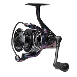 Abu Garcia Spike Spinning Reel, Fishing Reel, Lightweight and Strong Spinning Reels, Predator Fishing, Perch, Zander, Unisex, Green/Purple/Black, 3000MSH