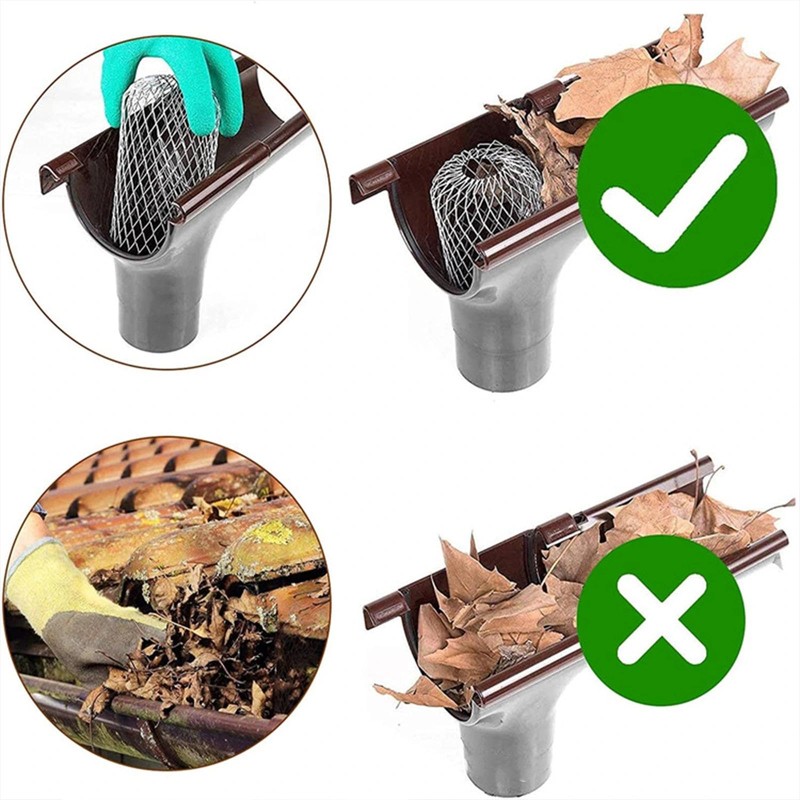 Aczyqws 4 Pcs Gutter Guards Aluminum Gutter Downspout Guard, Expandable