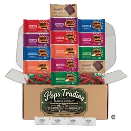 Pops Trading Company Since 1998 14ct Whole Wheat Fig Bars, Variety Pack - Ultimate Healthy Stone Ground Whole Wheat Fig Bar (14 COUNT) Variety Pack All Natural NON GMO & Plant Based Snack Food Comes With Pops Trading Company Mints