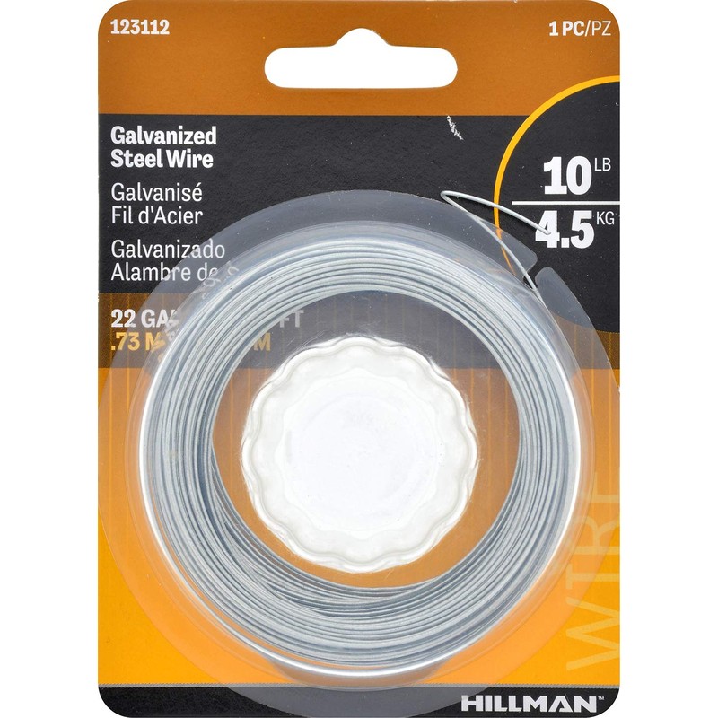 The Hillman Group 123112 Galvanized Steel Hobby Wire 22 Gauge,