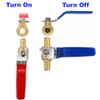 (6 Pack) TMKOOL 1/2 inch Pex Shut-off Ball Valve for