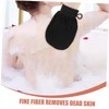 BIUDECO Exfoliating Bath Gloves for Dead Skin Removal Soft Viscose
