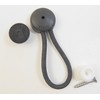 StayPut Bungee/Shock Cord Fastener, Black w/White Surface Attachment Knob &