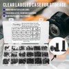 FandWay 900Pcs Bolts and Nuts Set,M2 M2.5 M3 Countersunk Machine