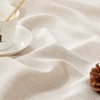 TOPICK Kitchen Curtains 36 Inch Length Linen Textured Bathroom Window
