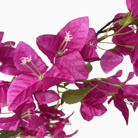 haplous Pack of 16 - Artificial Bougainvillea Flower Stems Silk Bougainvillea Long Branches Full Blossoms for Home Wedding Table Centerpiece Shower Event Backdrop Indoor Outdoor Decorations (Violet)