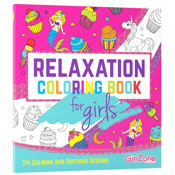 GirlZone Arts and Crafts Unicorn Colouring Books for Girls of Ages 4 to 10 Years