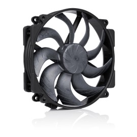 Noctua NF-A14x25r G2 PWM chromax.Black, Premium-Quality Quiet Round-Frame 140mm PC Fan (Black)
