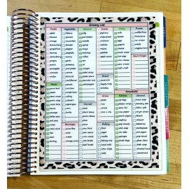 Handmade Grocery List/Shopping & Menu Planner Dashboard Insert for Erin Condren Planner