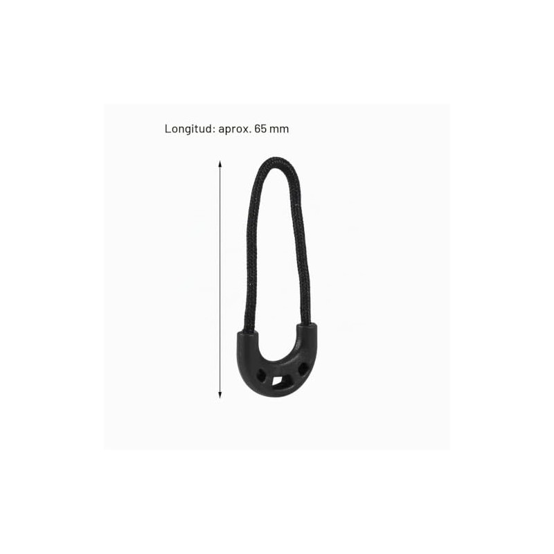 20 PCS Zipper Pulls, Black Zipper Pull Replacement for Backpack,