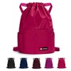 ZOORON Waterproof Drawstring Gym Backpack Bag for Men & Women,