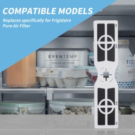DEWEL Pure Air AF-2 Air Filter Replacement for Frigidaire - FRGPAAF2 Pureair Refrigerator Air Filters Removing Odors - 5 Packs