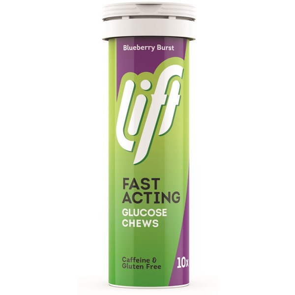 Lift Fast Acting Glucose Chews 10 - Blueberry Burst