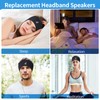 Wired Ultra Thin 4mm Pillow Speakers Stereo,Sleeping Music Headphones for