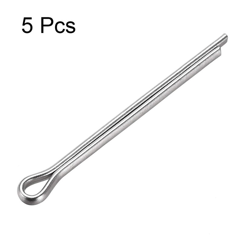 sourcing map Split Cotter Pin - 4mm x 50mm 304