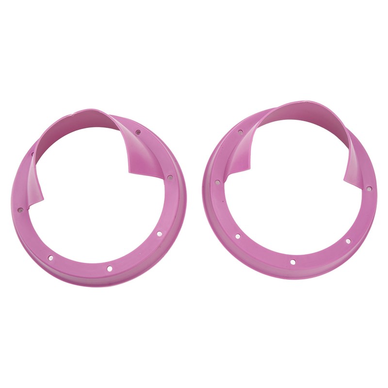 6.5in 2 Pcs Purple Car Speaker Baffle Kits Silicone Horn