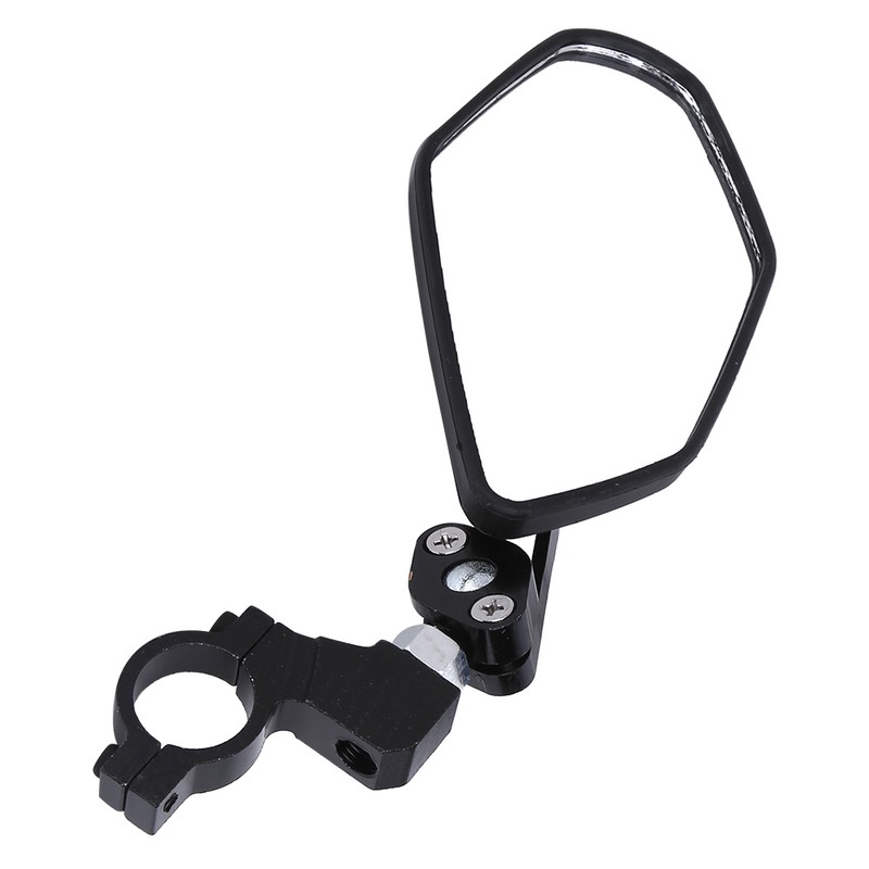 Aluminium Alloy 360° Rotating Bicycle Reflective Rear View Mirror Back