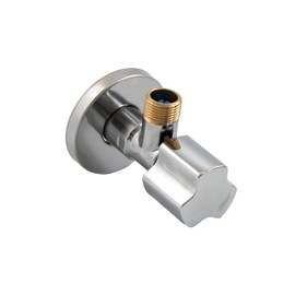 DURO ART Angle Valve 1/2 Inch Self-Sealing - Tap Washing Machine Connection - Angle Valve Sink 1/2 to 3/8 Inch - Opens with 1/4 Turn - for Cold and Hot Water Connection