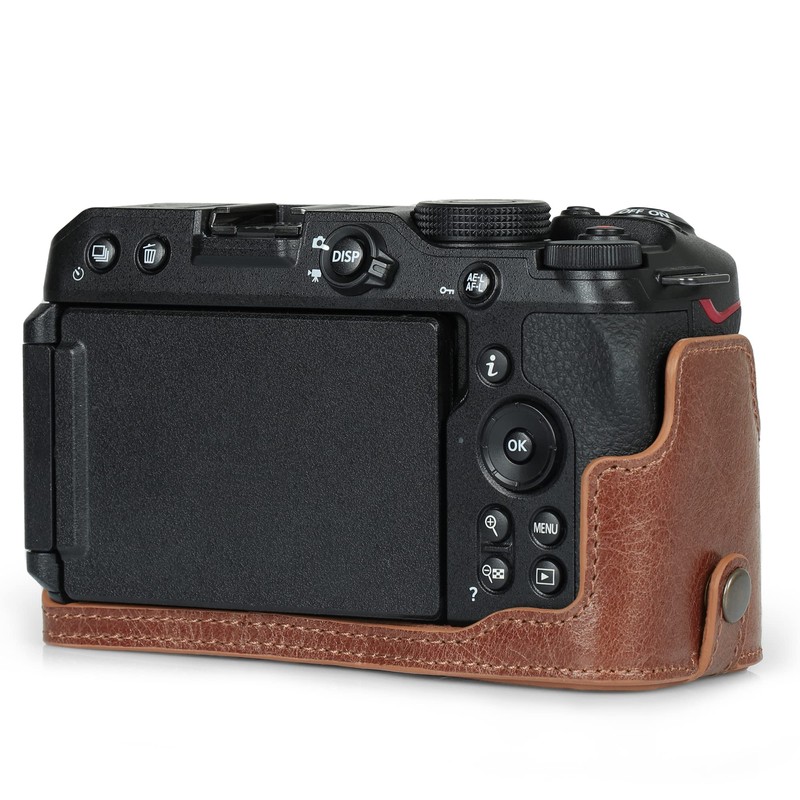 MegaGear EVER READY Genuine Leather Camera Case Bag Compatible with