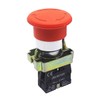 COMOK 22mm NC Red Mushroom Emergency Stop Latching Rotary Self-Locking