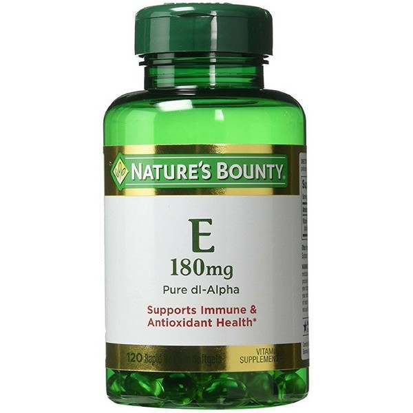 Nature's Bounty Vitamin E 180mg Pure DL-Alpha 120 Softgels