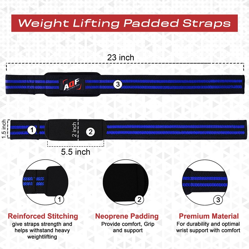 AQF Wrist Support Kit – 18” Wrist Wraps and Padded