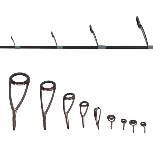 Guía de caña de pescar, 8 piezas Kit de reparación