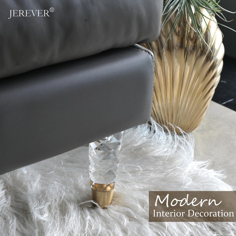 JEREVER Diamond Pattern Acrylic Furniture Legs Pack of 4 Replacement