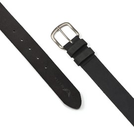 BELTER Men's Belts 100% Full Grain Leather Belts for Men Belts Leather Cowboy Jeans Belt for Work,Casual Wear (38"-40" Waist, Black)