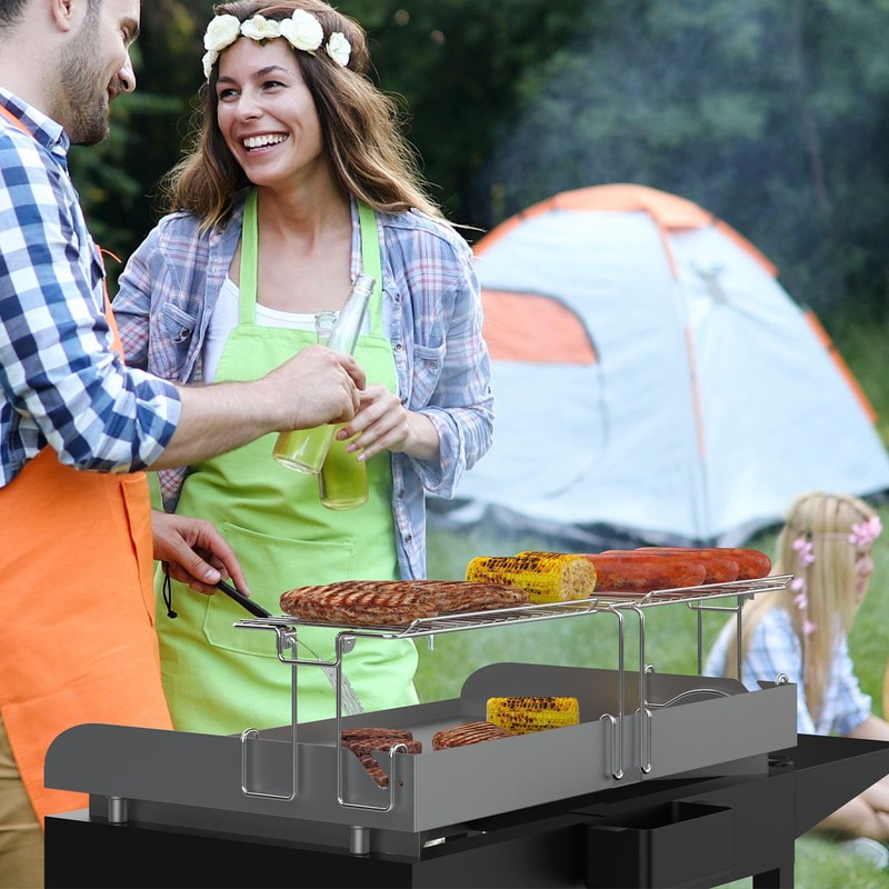 DcYourHome Griddle Warming Rack Compatible with 28" Blackstone Griddles (Not