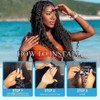 Human Braiding Hair Water Wave Bulk 100g 18 Inch Color4