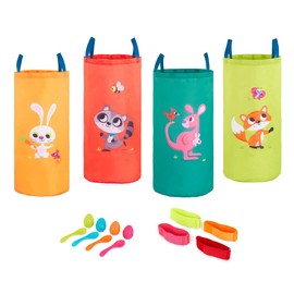B. toys - Outdoor Toy - Sack Bouncing Sacks & Tripod Bands - Egg Running Game - Children's Birthday Games - Garden Toy from 5 Years - Egg Racing