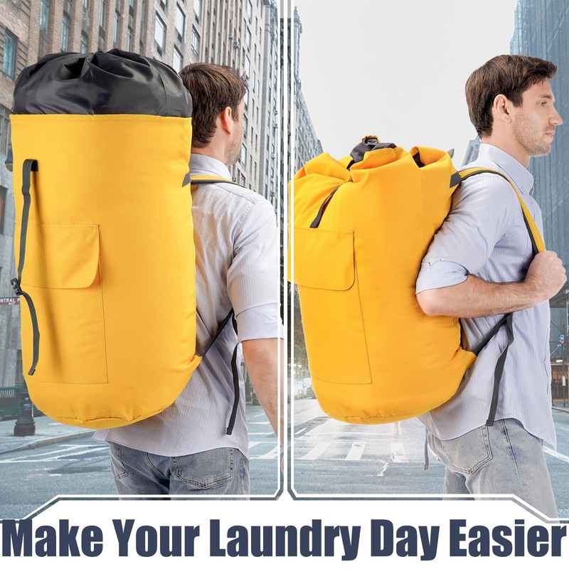 Laundry Bag Extra Large Heavy Duty, College Laundry Backpack with