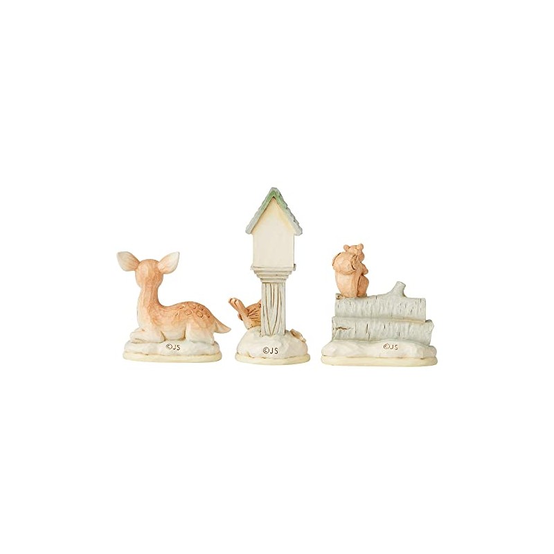 Heartwood Creek by Jim Shore White Woodland Set of 3