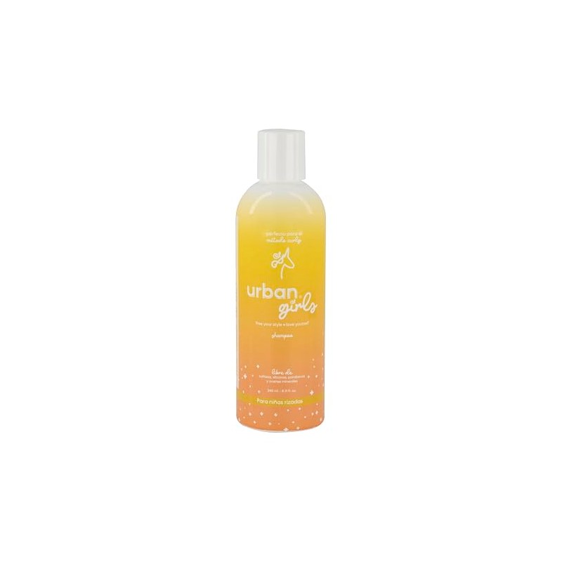 URBAN CURLS Shampoo Natural para Niñas Cabello Rizado 240 ml