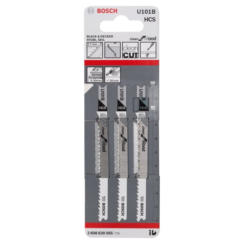 Bosch 2608630565 Jigsaw Blade U101 B 3 Pcs