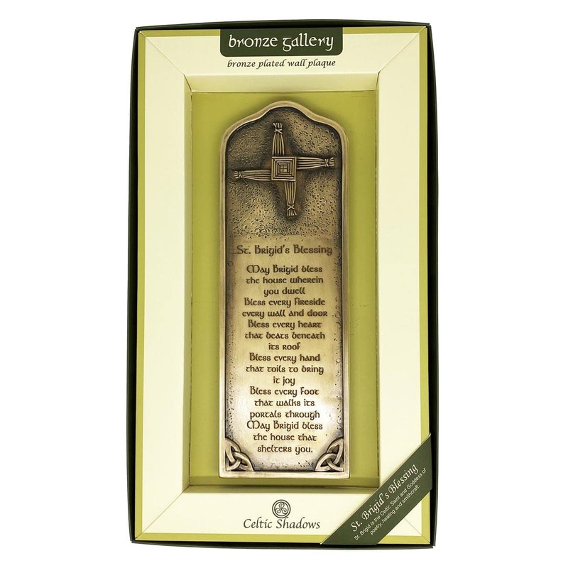 Royal Tara St Brigid's Bronze Blessing and Cross Wall Hanging