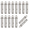 Iyowei 15Pcs Expansion Screw Bolts, M8 x 60mm Stainless Steel