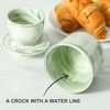 Howise Ceramic Butter Crock, 6 OZ Butter Keeper for Counter,