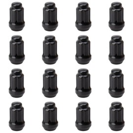 (16 Pack) Tusk Tapered Spline Drive Lug Nut 12mm x 1.50mm Thread Pitch Black for Polaris RZR Turbo R Premium 2022-2024