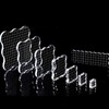 TopHomer Clear Acrylic Stamp Block Set, 10 Pieces with Grid