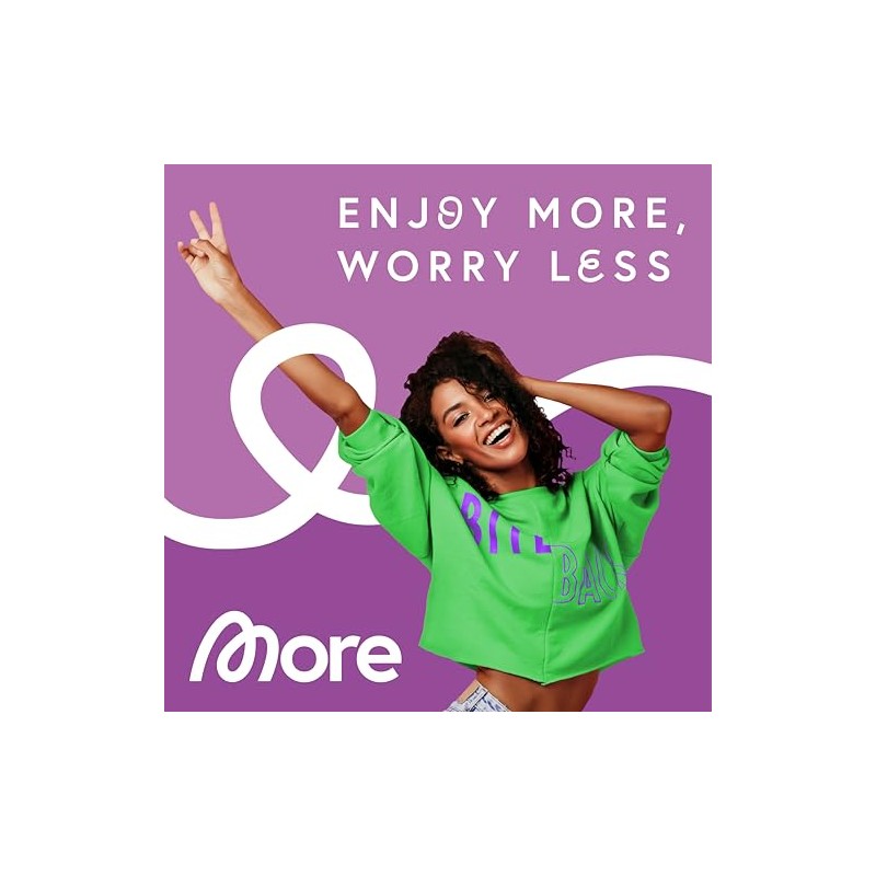 MORE Premium Shaker, 700 ml, Purple, Integrated Mixing Strainer &