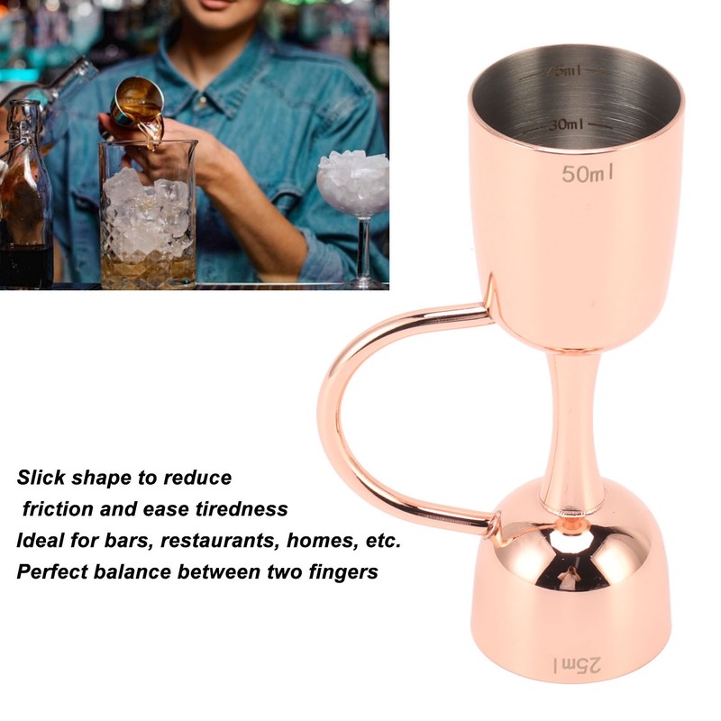 Double Sided Cocktail Bell Jigger Stainless Steel Dual End Wine
