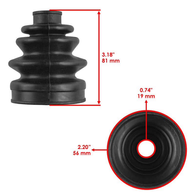 Caltric Front CV Boot Kit For Honda Rancher 420 TRX420FA