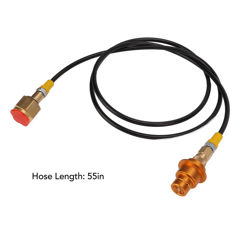 CO2 Tank Adapter Hose 60 Inch Brass ABS Soda Machine