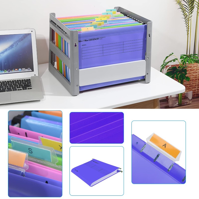 MerryNine A4 Hanging Files Polypropylene Filing Cabinet Hanging Files with